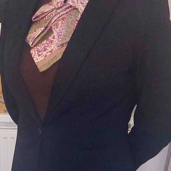Black Luxury Satin Necktie main image 1