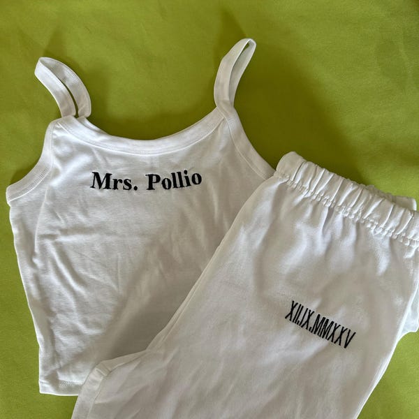 Solid Ribbed Tank Top & Sweatpants Set main image 1