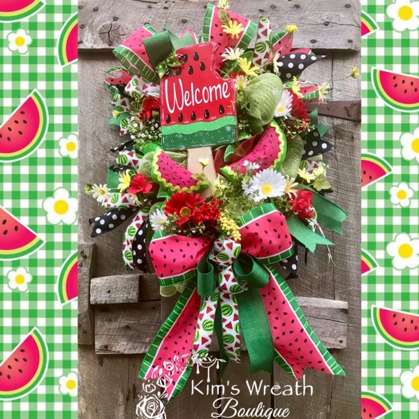 Welcome POPSICLE Watermelon SIGN Wall Art Door Hanger Plaque Pool ...