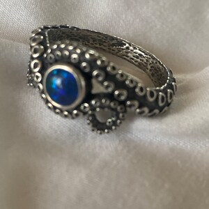 シルバー クラーケン リング | タコの触手リング | オーシャン
