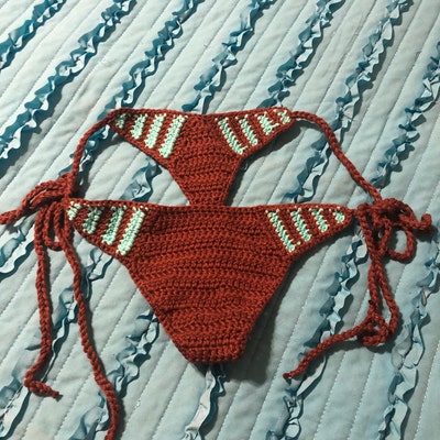 Cheeky/thong Bikini Bottoms / Crochet Bikini Bottoms - Etsy