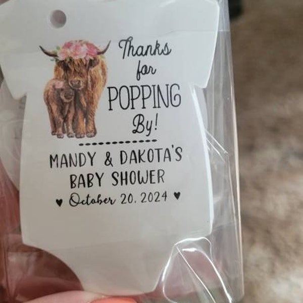 Highland Cow Girl Baby Shower Favors | Girl Highland Cow Baby Shower ...