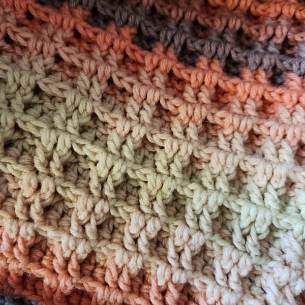 CROCHET PATTERN Crochet Me A River Throw - Make to Any Size - PDF ...