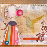 VOODOO PAPER DOLLS Altered Art Printable Hand-drawn Blessing - Etsy