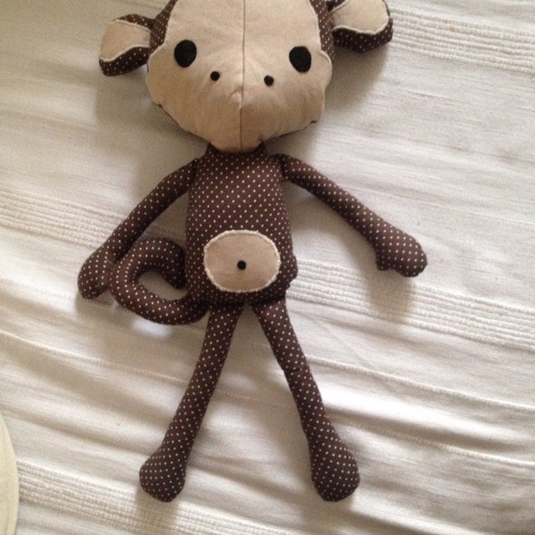 Monkey Rag Doll Sewing Pattern (PDF) - Etsy