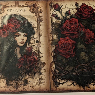 Gothic Theatre Interior Junk Journal Pages Gothic Theatre Interior Junk ...