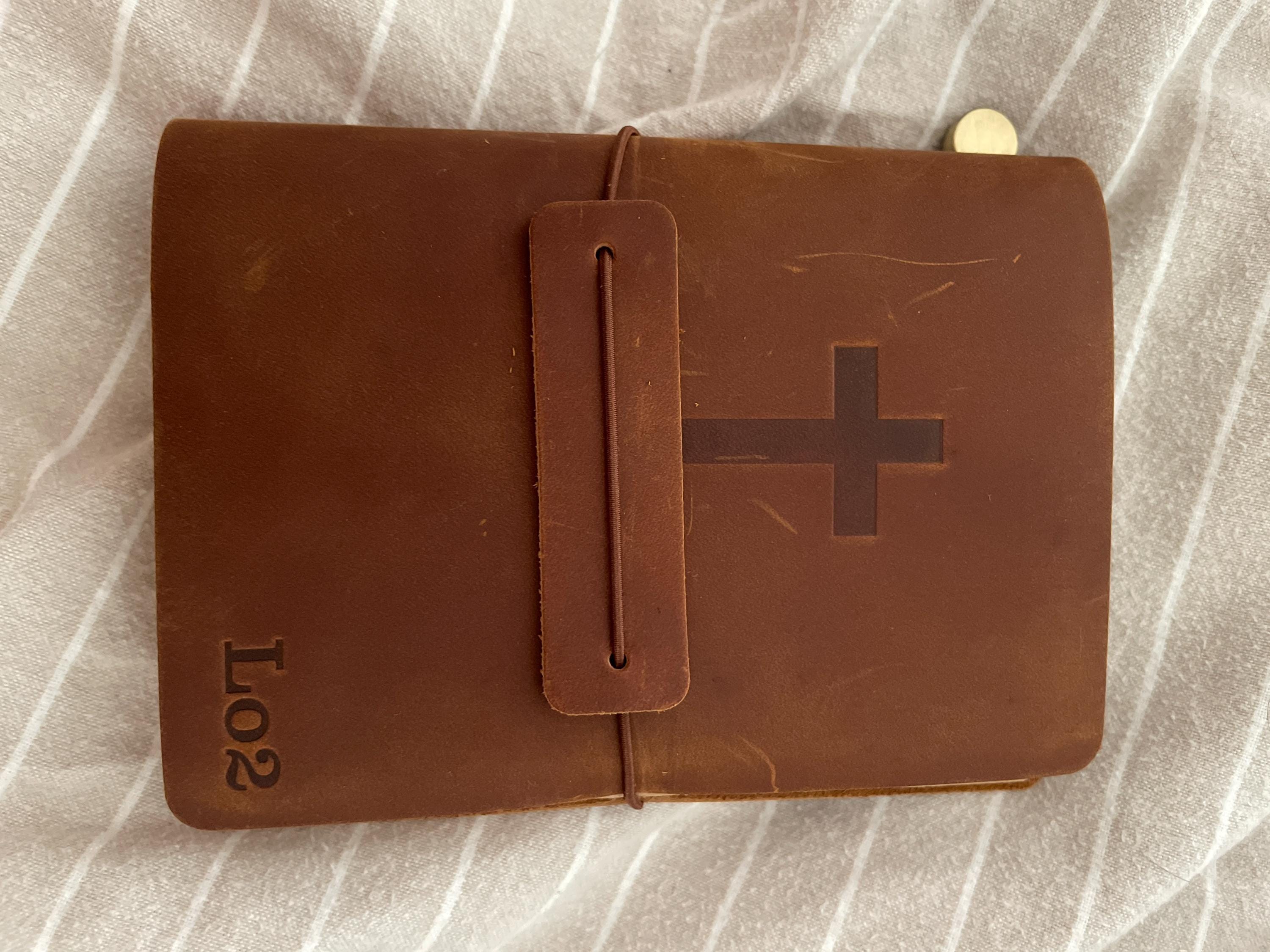 Custom Prayer Journal | Christmas Gift | Personalized Leather Journal | Custom Made Religious Journal | Leather Prayer Bible Notebook