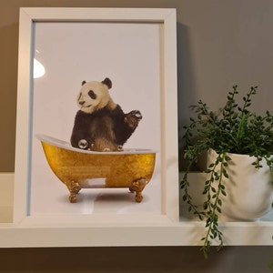 Animals in Bath Bathtub Unframed Wall Art Print Poster Home - Etsy UK