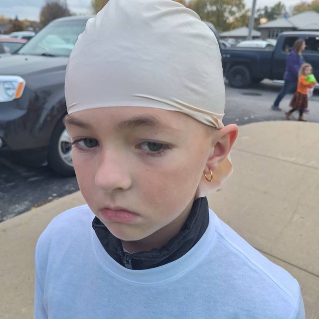 Child's Latex Bald Cap, Special Effects Costume, Made in USA