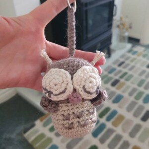 Super CUTE! Crochet Owl Key Chain Tutorial 