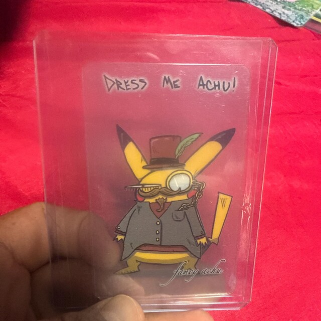 Dress Me Achu Transparent POKEDERP Card - Etsy
