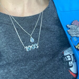 Year Necklace Custom Number Necklace 