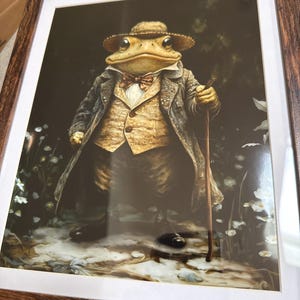 Mr. Toad Portrait - Printable Wall Art Wind in the Willows Book