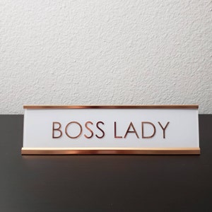 Clear Acrylic Desk Name Plate - Etsy