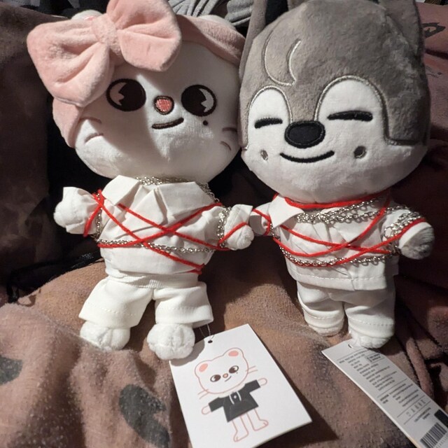 アイドルグッズ Stray Kids - SKZOO PLUSH OUTFIT Wolfchan MANIAC Wolfchan Black Outfit, Bang Chan Hoodie Set, 20cm Doll