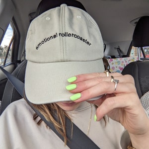 Personalised Vintage Cap Custom Embroidered Unisex Cotton Dad Hat With ...