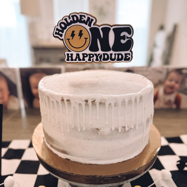 One Happy Dude Cake Topper Happy Dude Cake Topper One Happy Dude Iap 600x600.6004771779 Qig0fk7p