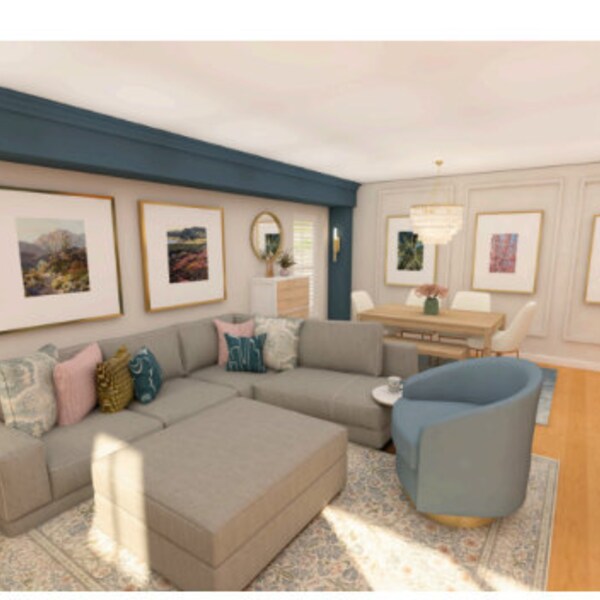 Virtual Custom Interior Design Service | 1 Room | Space Planning ...