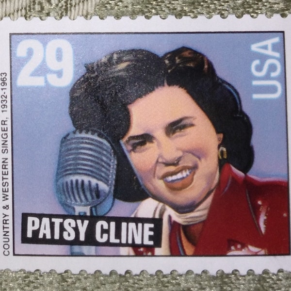 Patsy Stampon Five 5 Patsy Cline 29c Stamps // Vintage Unused Postage Stamps 29 Cent ...