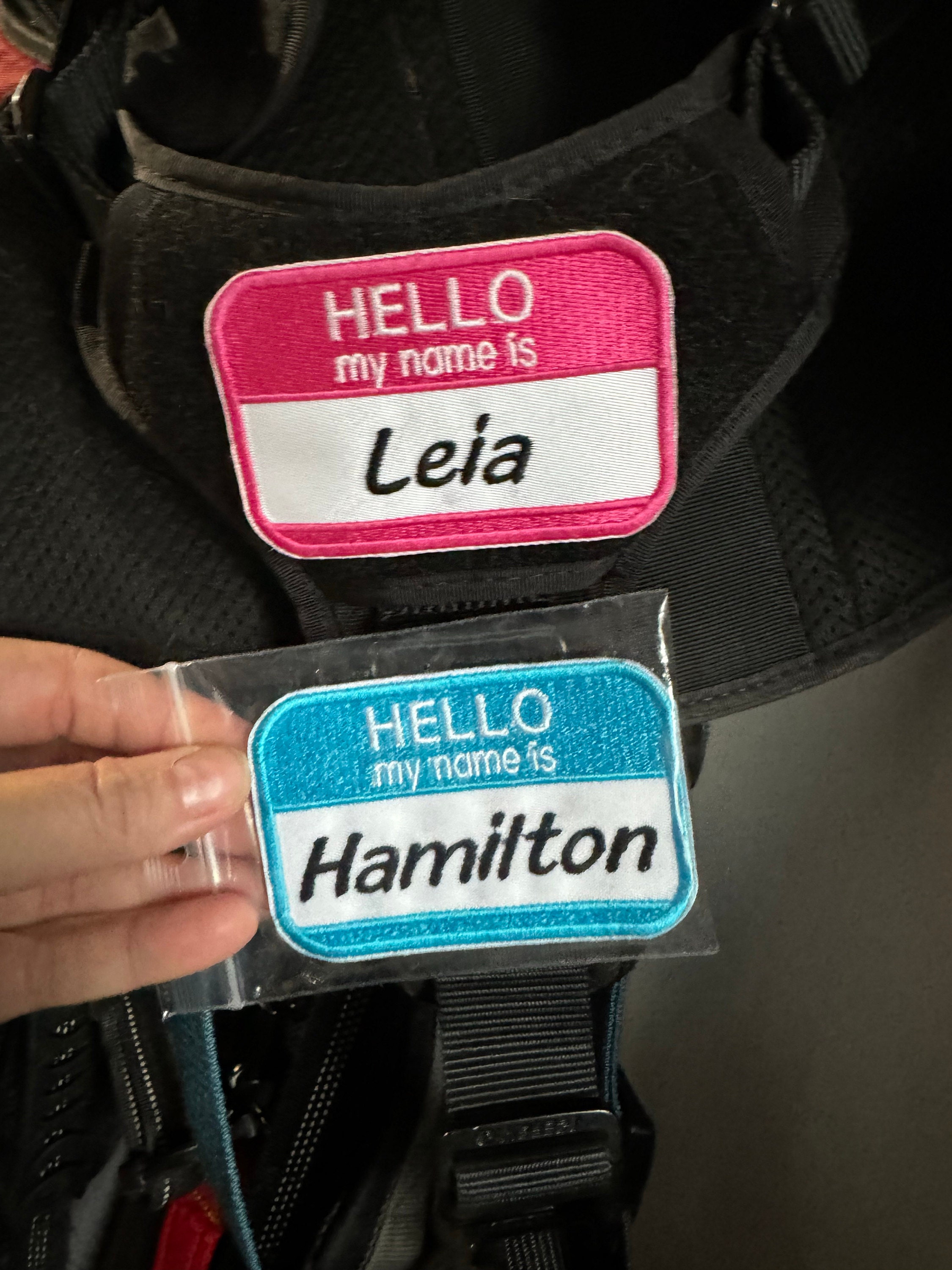 Hello My Name Is Custom Patch Name Patch  Personalized Name Patch Name Tag with Hook and Loop Fastener Available