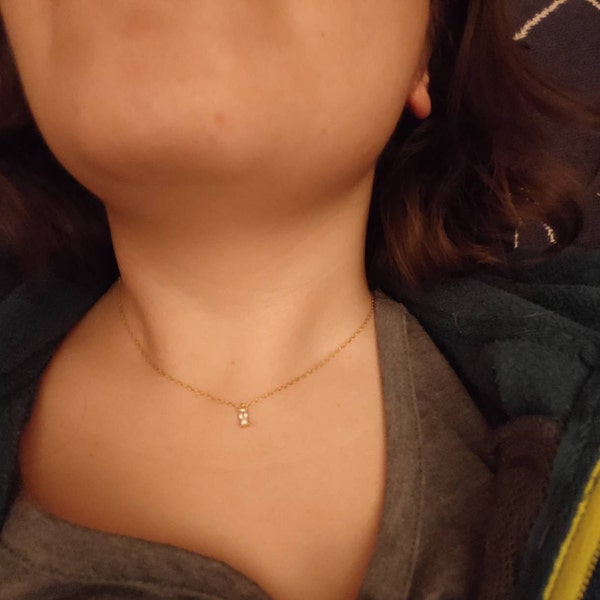Remi Necklace, Gold Necklace, Dainty Gold Necklace, Tiny Gold Necklace ...