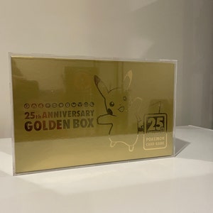 pokmon card game 25th anniversary golden box Pokemon English TCG Anniversary: (damaged) a foil stamped rubber playmat Pokemon Acrylic Japanese 25th Anniversary