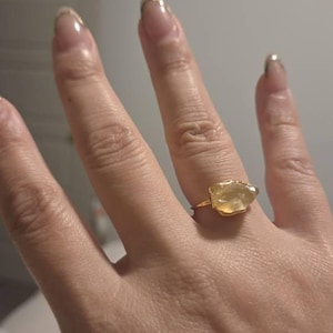 Customer photo from Julia, New Statement Raw Citrine Ring