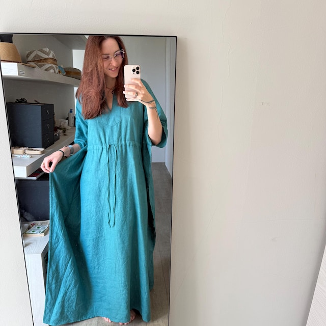 White Linen Sun Dress: Sleeveless Midi Tunic With Pockets