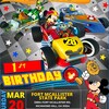 Mickey and the Roadster Racers Invitation for Kids Birthday Party, Backside and Thank Your Card ...