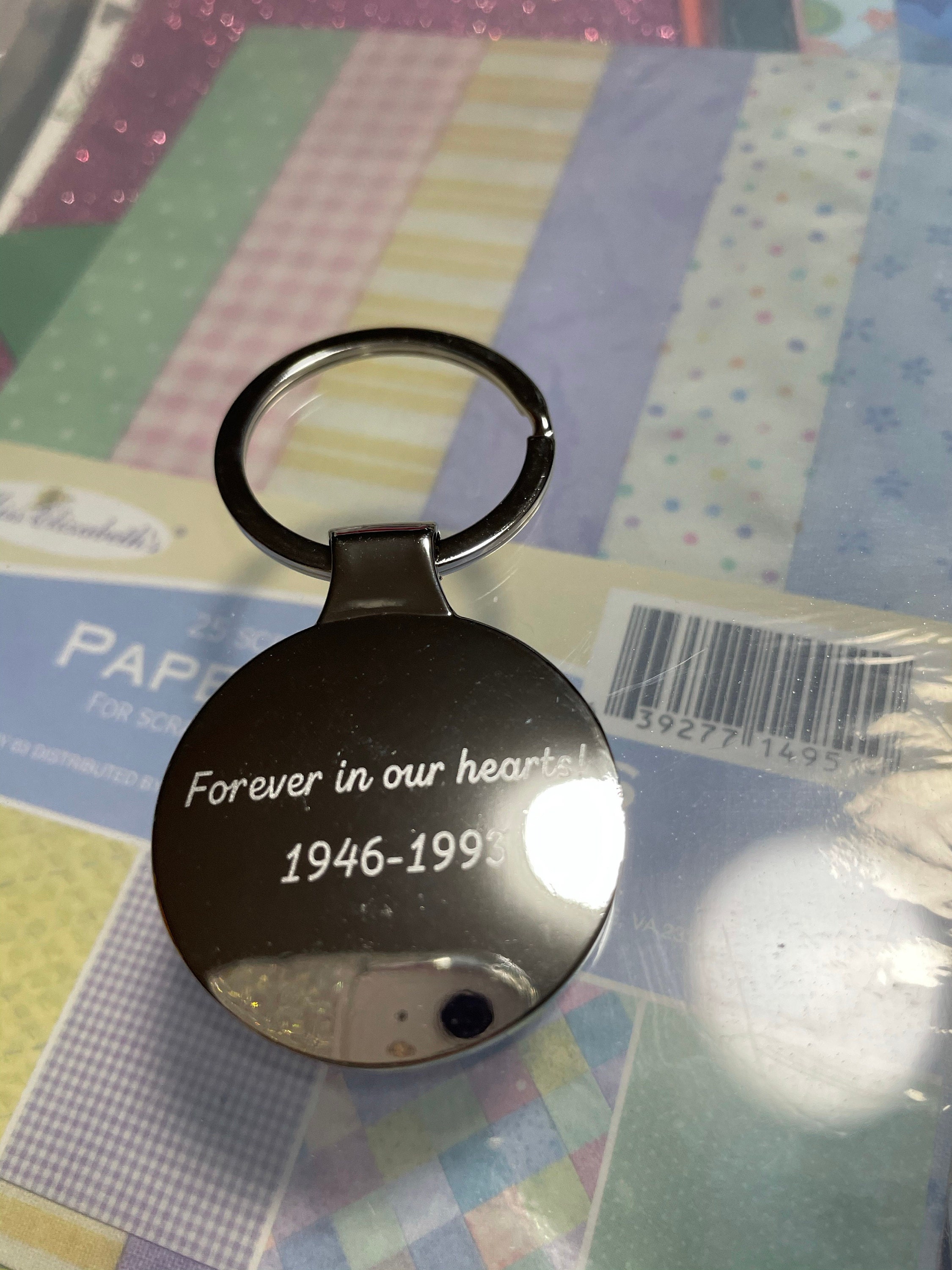 Personalized Name Keychain Custom Handwriting Key chain Engraved Fingerprint Keychain Memorial Keychain Personalized Jewelry