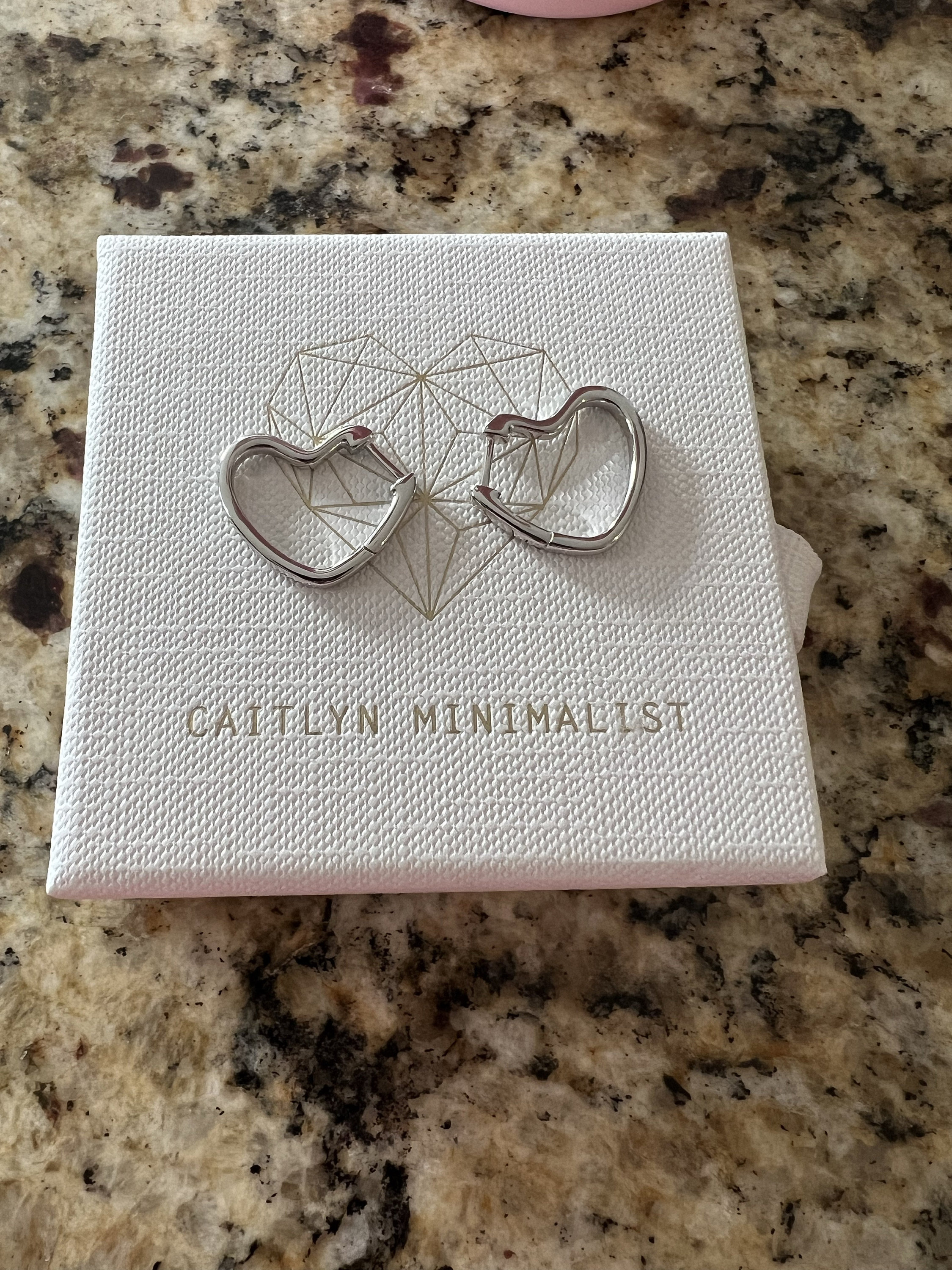 Heart Hoops by Caitlyn Minimalist • Gold Heart Hoop Earrings • Minimalist Earrings • Perfect Gift for Her • Gifts for Women • ER105