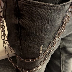 Double Wallet Chain With O Ring Belt Chain 90's Trouser - Etsy