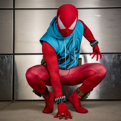 Vest Hoodie Scarlet Spiderman Ps4 - Etsy
