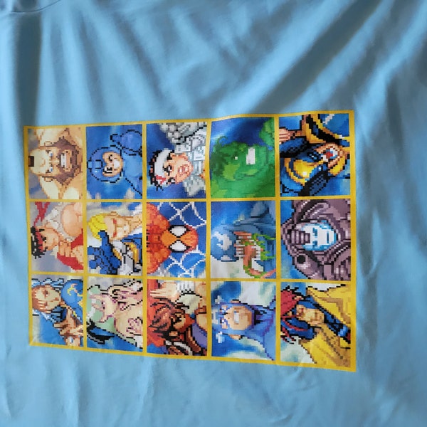 MVC Character Select Retro Classic Arcade Video Games Unisex T-shirt - Etsy