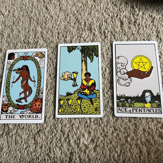 Mahogany Tarot Deck, Tarot Deck With Guidebook, 78 Tarot