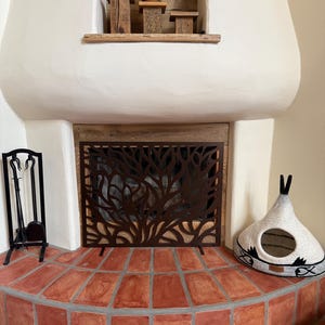 Decorative Fireplace Screen for Electric/gas Fireplace/ Unique