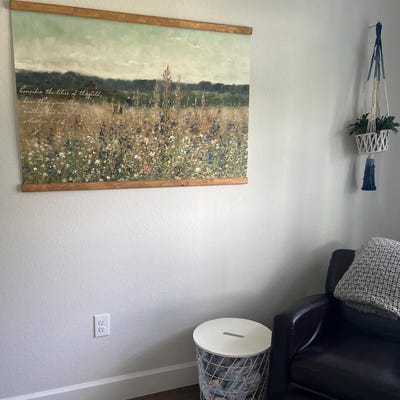 Extra Large Vintage Art Living Room Art Flowering Field Large Wall Art Canvas Wall Art Vintage ...