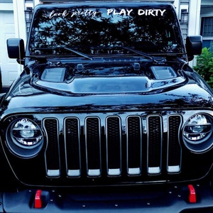 Look Pretty Play Dirty Windshield Decal // Jeep Decal // Jeep | Etsy