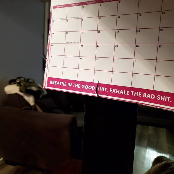 2025 Funny Swear Sarcastic Wall Calendar for Women, Friends, Coworkers