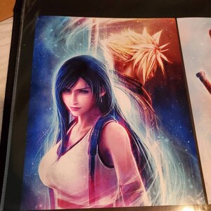 ティファ ポスター 4種 ファイナルファンタジー 7 FF7 白 桜 チャイナ : ティファ ロックハート ファイファン 7 FF7 ポスター