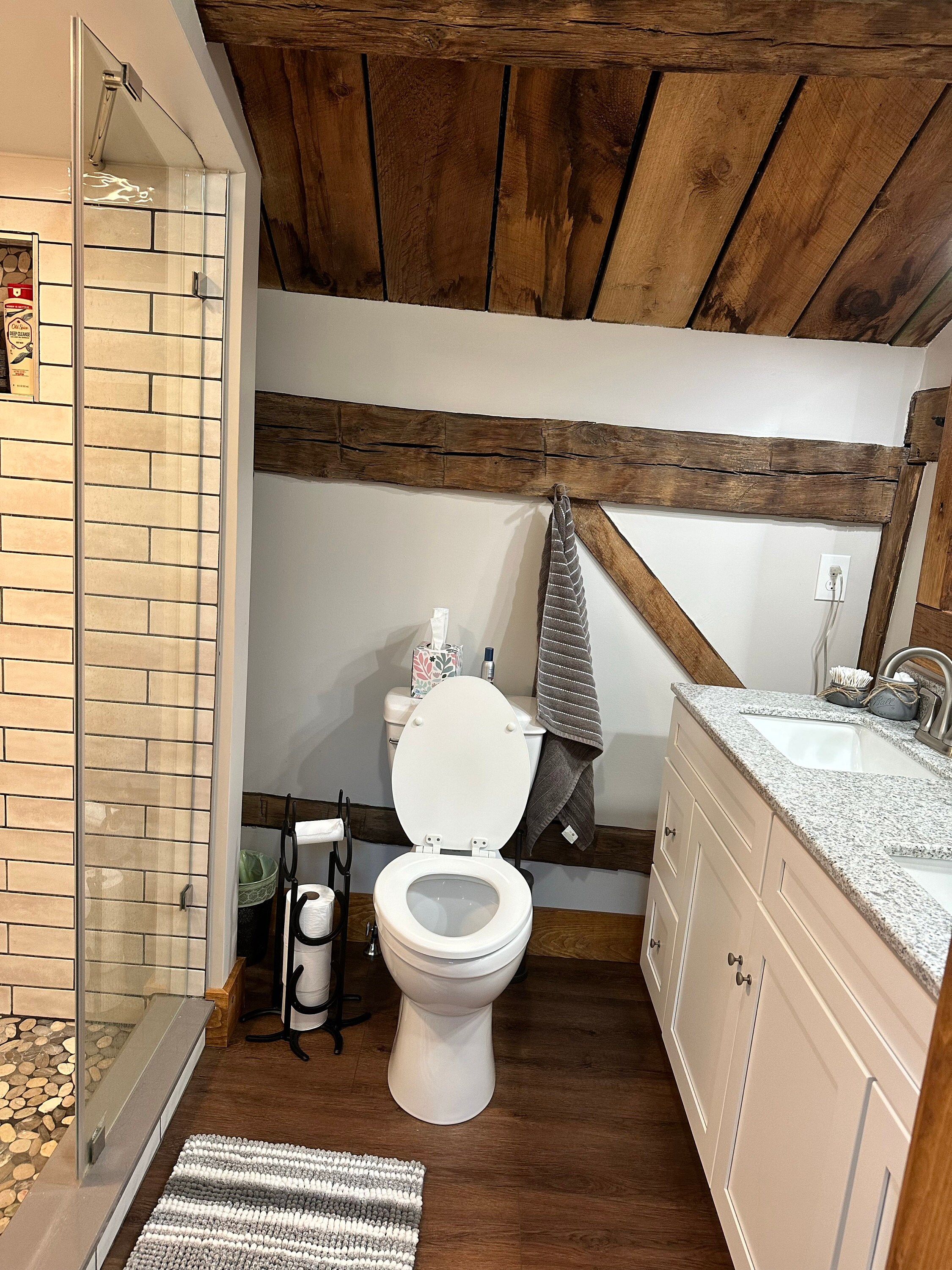 Horseshoe & Star Standing Toilet Paper Holder