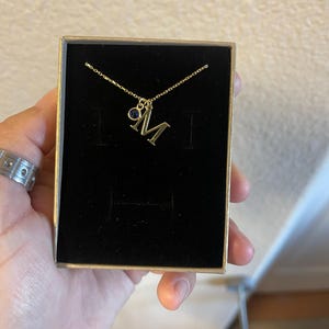 14K Solid Gold Initial Necklace with Birthstone, Custom Initial Necklace, Personalized Necklace, Birthstone Necklace, Birthday Gift for Her