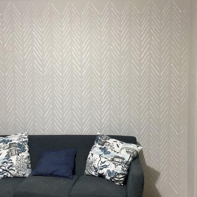 DANUBE - XL Wall Stencil - Palm Leaf / Large Floral Wall Stencil
