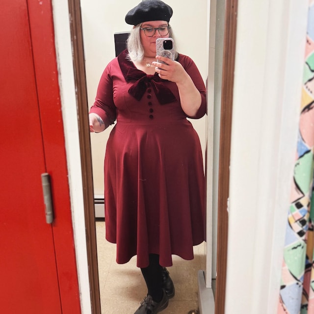 Velvet Trim Swing Dress Rockabilly 50s Custom Made Vintage Inspired - Etsy Velvet Trim Swing Dress Rockabilly 50s Custom Made Vintage Inspired - Etsy