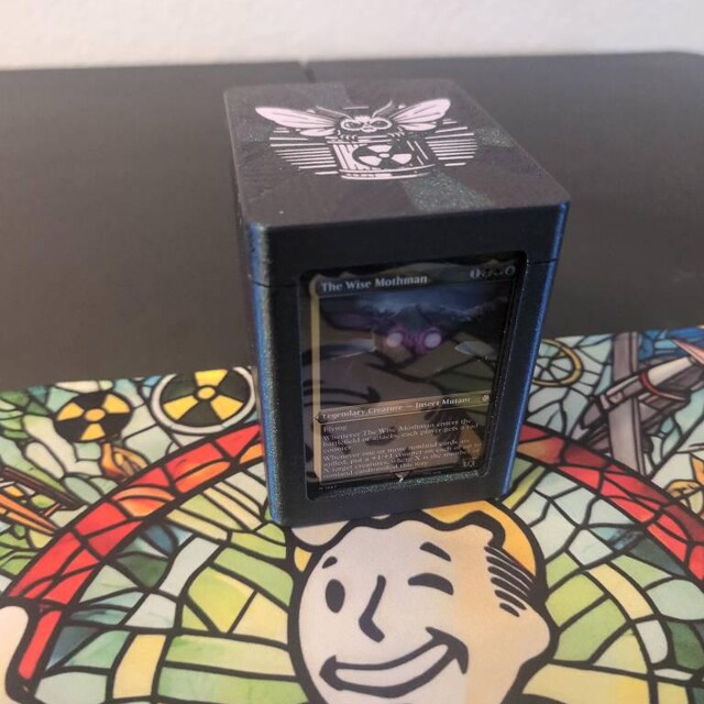 MTG Deckbox - the Wise Mothman Themed Deckbox With Toploader for Magic the  Gathering - Fallout Deckboxes, Mutant Menace - Etsy