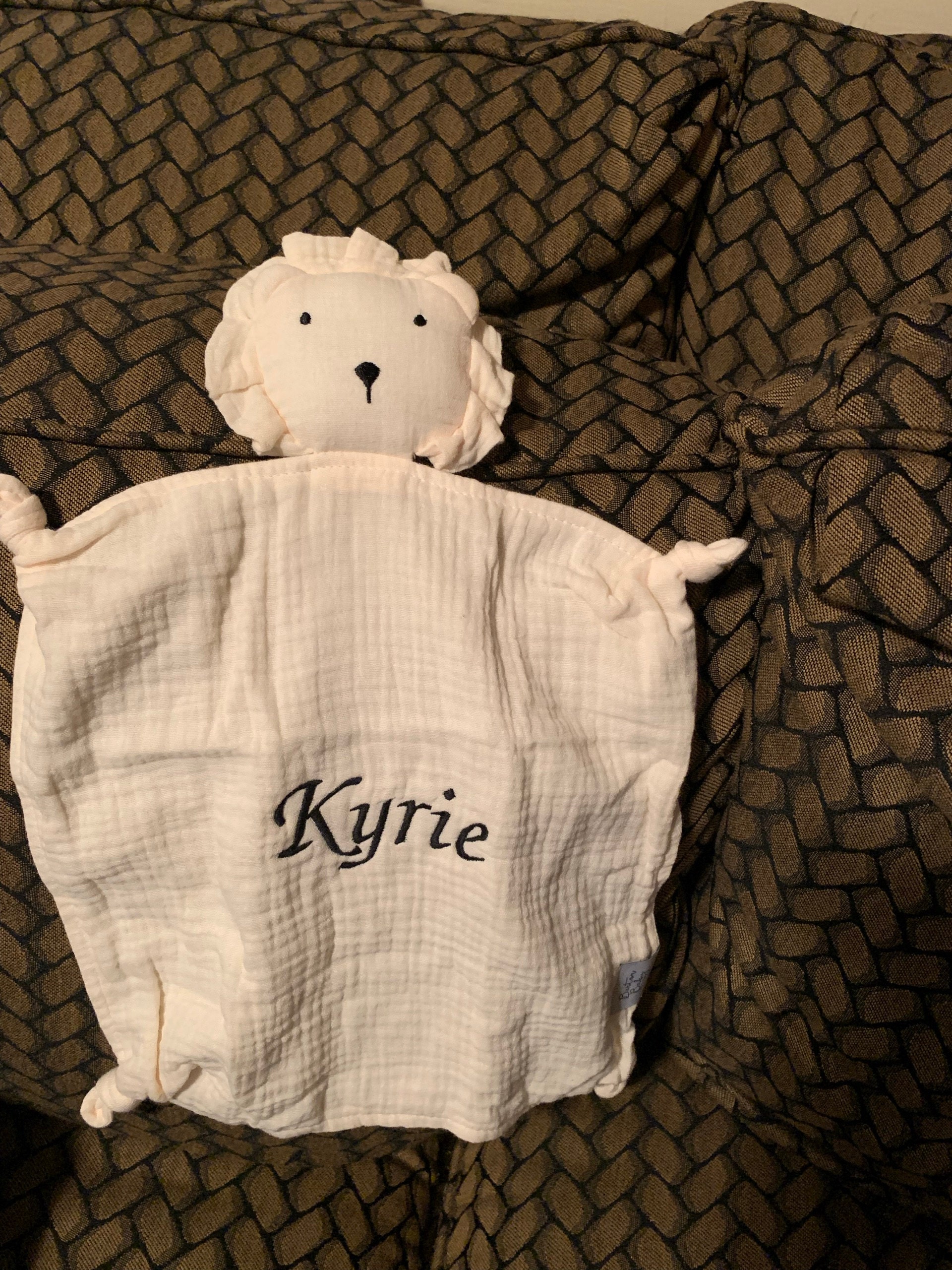 Personalized Baby Gift, Baby Stocking Stuffer, Lion Lovey, Baby Gifts, Baby Toys, Safari, Organic, Toddler Gift, Animal Lovey, Leo Baby Gift