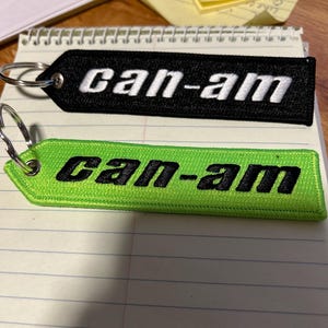 CAN-AM Keychain Patch Trike Motorcycle Keychain | ATV Embroidery