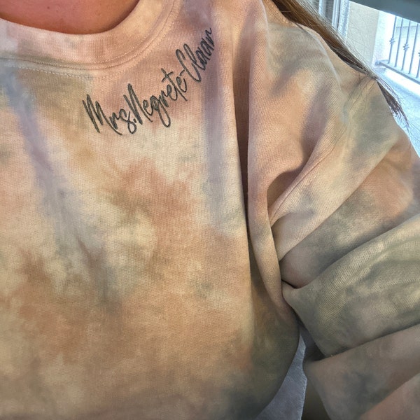 Flag Embroidered Mock Neck Sweatshirt