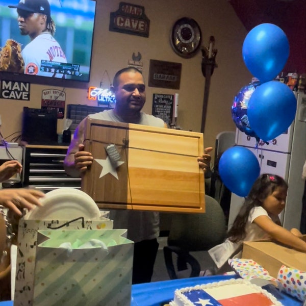 Red White And Blue Patriotic American Flag Marble Kitchen Glass Cutting Board Ocean Decorative Gift Marbled Granite Stone Rock Gift C101