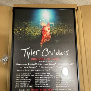 Poster Tyler Childers 2024 – Le Forum L.A. Inglewood Mule Tour, édition Limitée Le150
